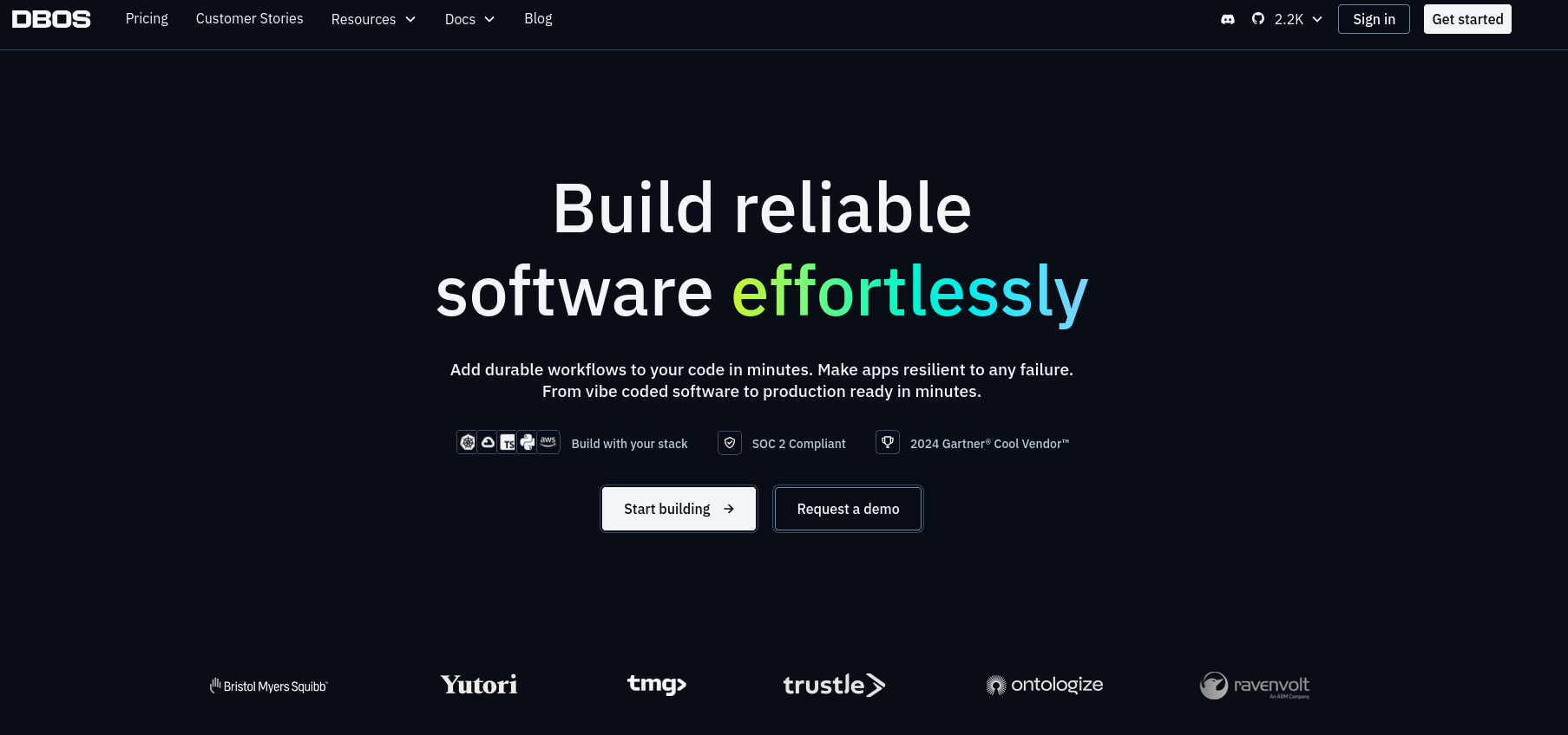 landing page