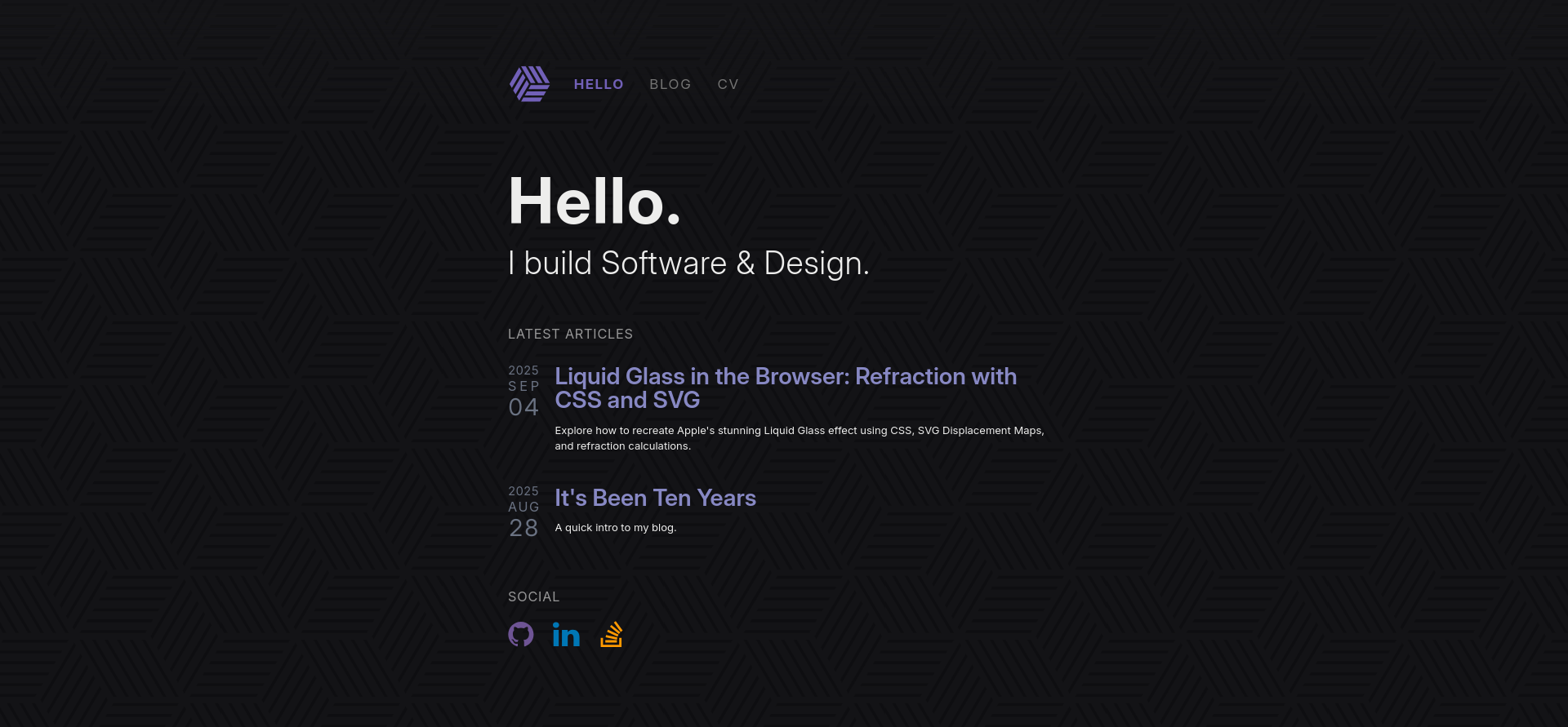 Landing page